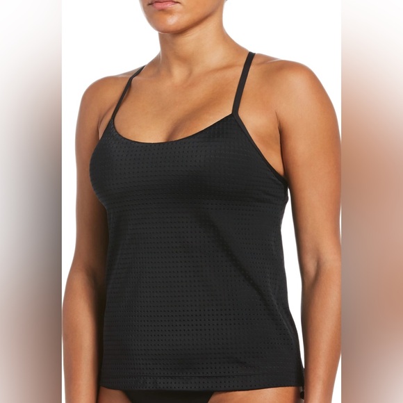 NEW Nike Essential Layered Tankini Top in Black size Small NWT - Picture 7 of 16